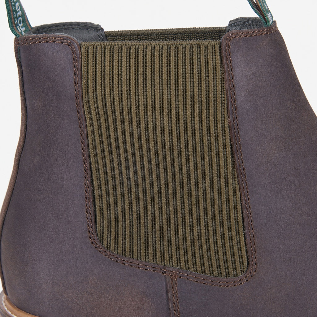 Barbour FARSLEY Mens Chelsea Boots Chocolate