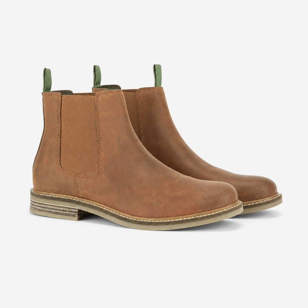 Barbour FARSLEY Mens Chelsea Boots Tan