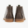 Barbour SONORAN Mens Desert Boots Brown back view showing suede upper and block heel design.