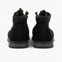 Barbour RALPH Mens Boots Black back view showing black nylon/microfibre chukka boots with rubber soles.