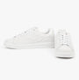 Barbour GLENDALE Mens Trainers White side and front view with lace-up closure and round toe shape.