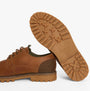 Barbour SANDSTONE Mens Derby Shoes Cognac bottom view showing rubber sole detail.