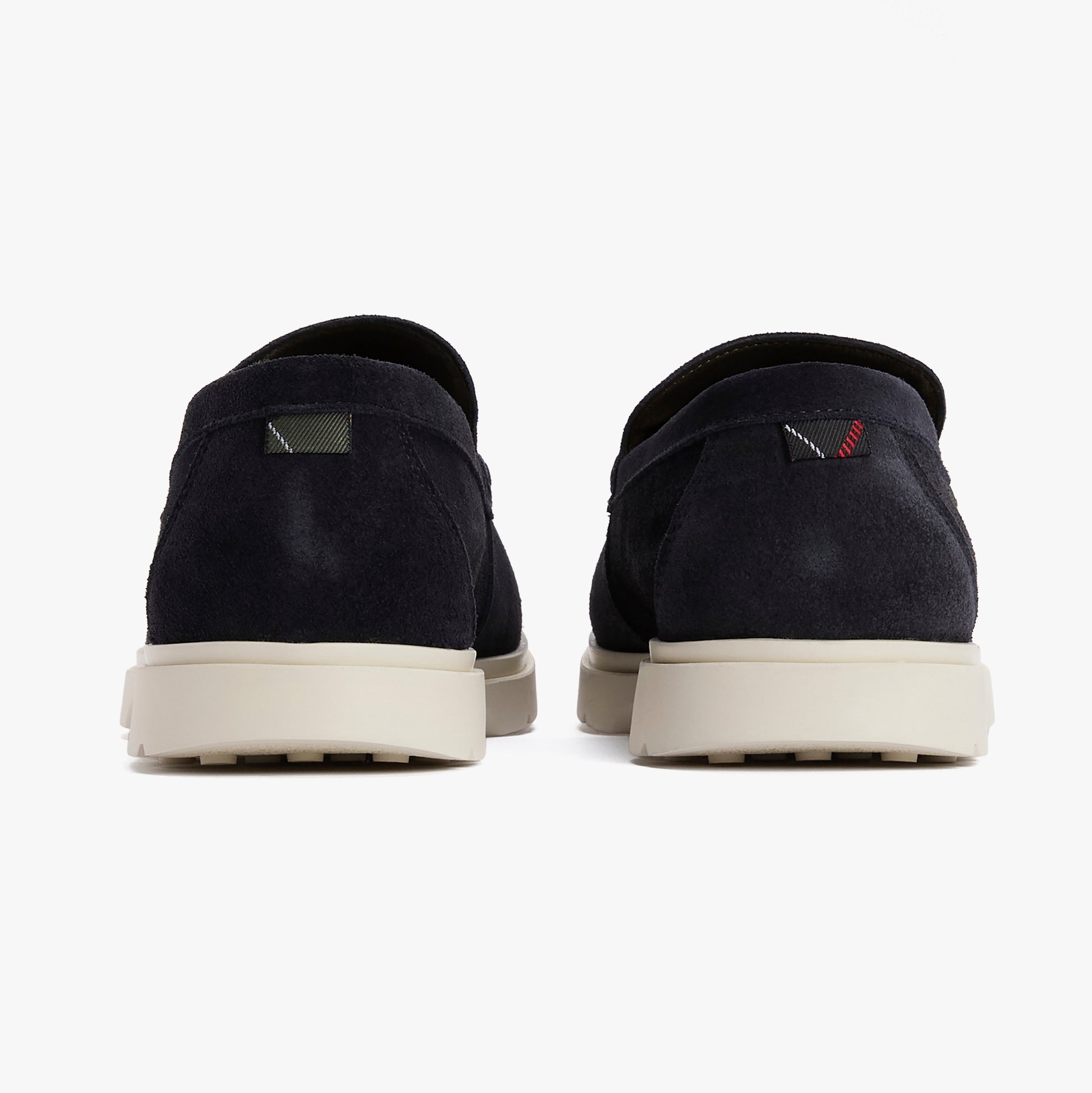Barbour CARTY Mens Loafer Shoes Navy Suede