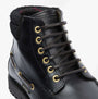 Barbour TILLER Mens Moccasin Boots Black detail view showing lace-up closure and leather upper