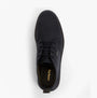 Barbour MEAYS Mens Chukka Boots Black top view showing lace-up design and comfortable leather upper.