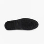 Barbour HALE Mens Chelsea Boots Black sole view with rubber material and brand logo embossed.