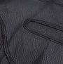 Barbour BURNISHED LEATHER THINSULATE Mens Gloves Black detail view showcasing the textured leather material.