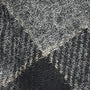Barbour NEWBROUGH TARTAN GLOVES Mens Black/Grey close-up detail view of the wool blend tartan fabric texture.