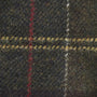 Barbour NEWBROUGH TARTAN GLOVES Mens Classic detail view of tartan fabric, showcasing rich textures and colors.