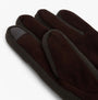 Barbour MAGNUS GLOVE Mens Gloves Brown/Olive detail view of gloves showing the brown and olive colors and leather accents.