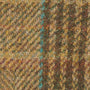 Barbour DEVERON TWEED GLOVE Mens Green Mix detail view of contrasting tweed fabric highlighting texture and color.