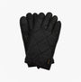 Barbour WESTERDALE Mens Gloves Black front view, quilted design, touchscreen compatible, warm and stylish.
