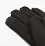 Barbour HIGHFIELD LEATHER Mens Gloves Dark Brown side view showing soft leather texture and stitching details.