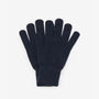 Barbour TARTAN SCARF & GLOVE Gift Set Mens Green Loch Tartan navy gloves front view