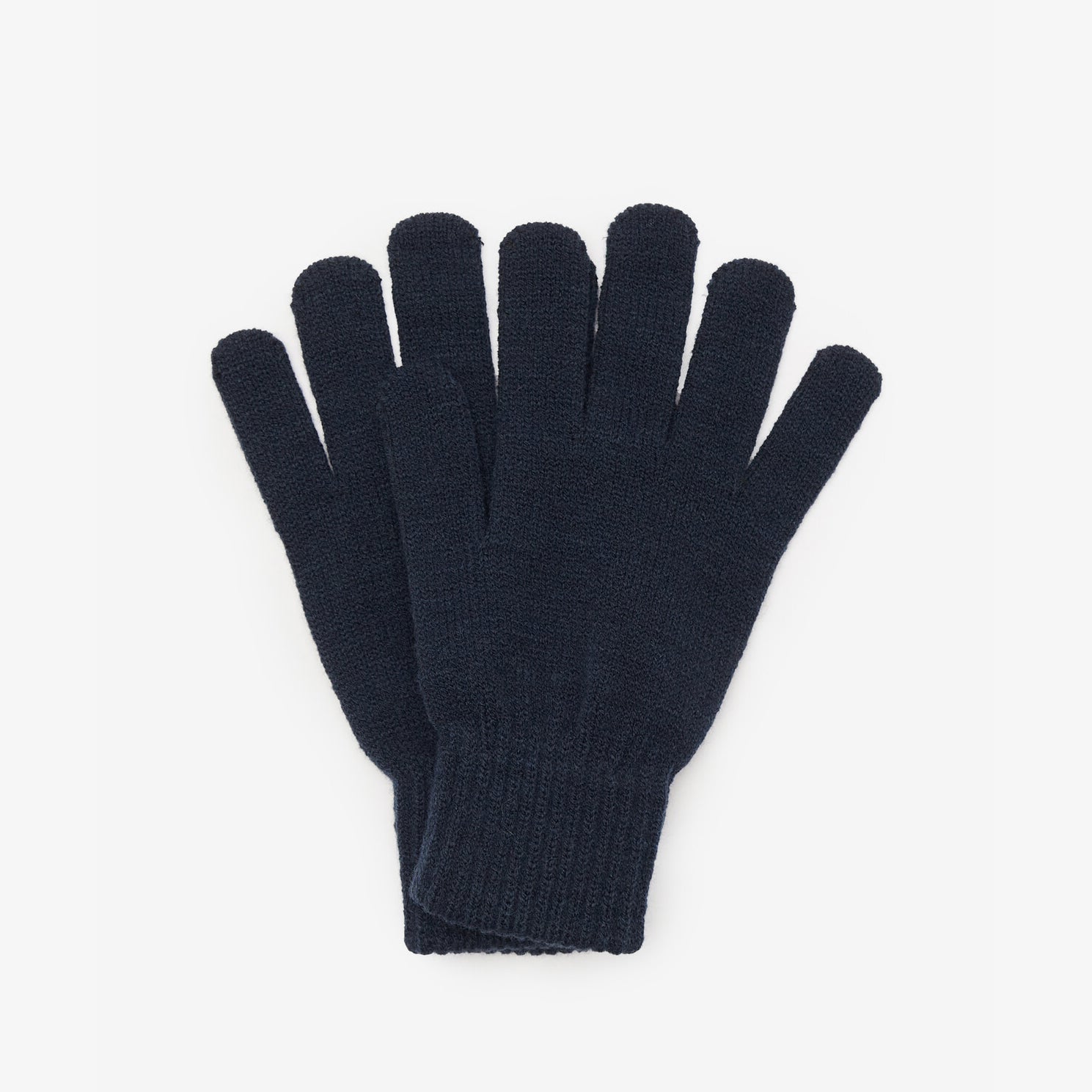 Barbour TARTAN SCARF & GLOVE Gift Set Mens Green Loch Tartan navy gloves front view