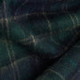 Barbour TARTAN SCARF & GLOVE Gift Set Mens Green Loch Tartan detail view of fabric texture