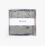 Barbour JESMOND BEANIE AND SCARF Gift Set Mens Mid Grey in gift box, top view showcasing the beanie and scarf.