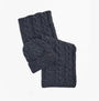 Barbour JESMOND BEANIE AND SCARF Gift Set Mens Beanie Navy front view of knit hat and scarf set.