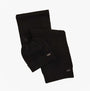 Barbour RAMSIDE BEANIE AND SCARF Mens Gift Set Black, top view of beanie and scarf together.