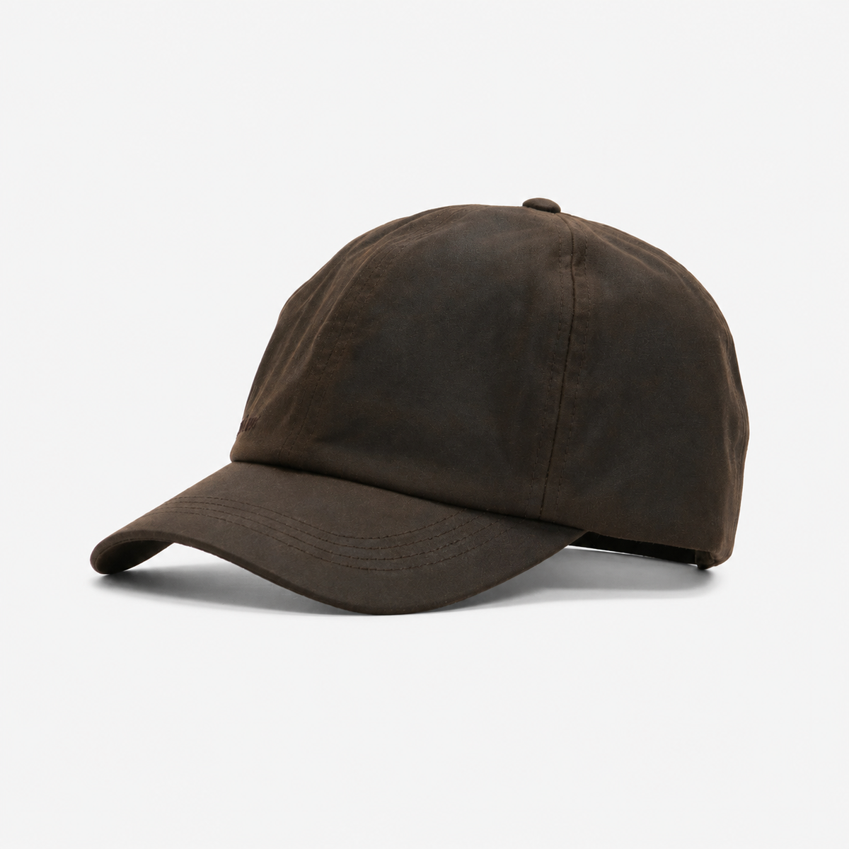 Barbour WAX Mens Baseball Cap Dark Brown