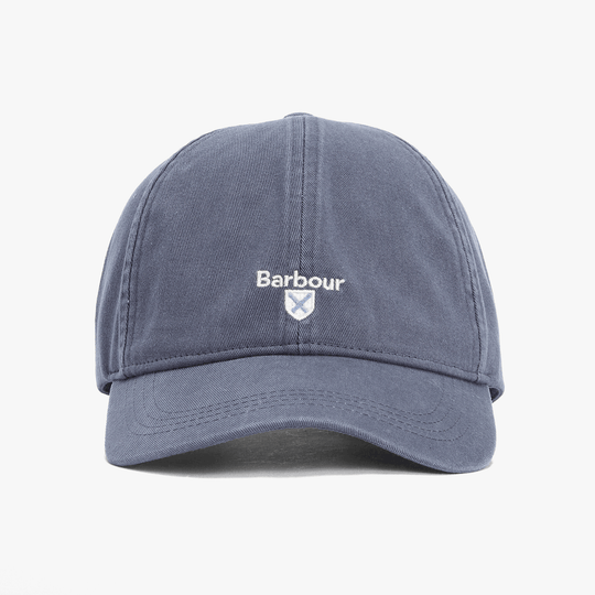 Barbour CASCADE Mens Baseball Cap Washed Blue