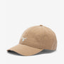 Barbour CASCADE Mens Sports Cap Stone, side view, lightweight cotton baseball cap with embroidered branding.