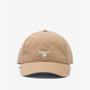 Barbour CASCADE Mens Sports Cap Stone front view featuring embroidered branding and lightweight cotton material.