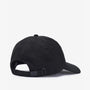 Barbour NORTON DRILL Mens Sports Cap Black back view showcasing adjustable strap and sleek design.