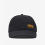 Barbour NORTON DRILL Mens Sports Cap Black front view showcasing the adjustable back and logo detail.