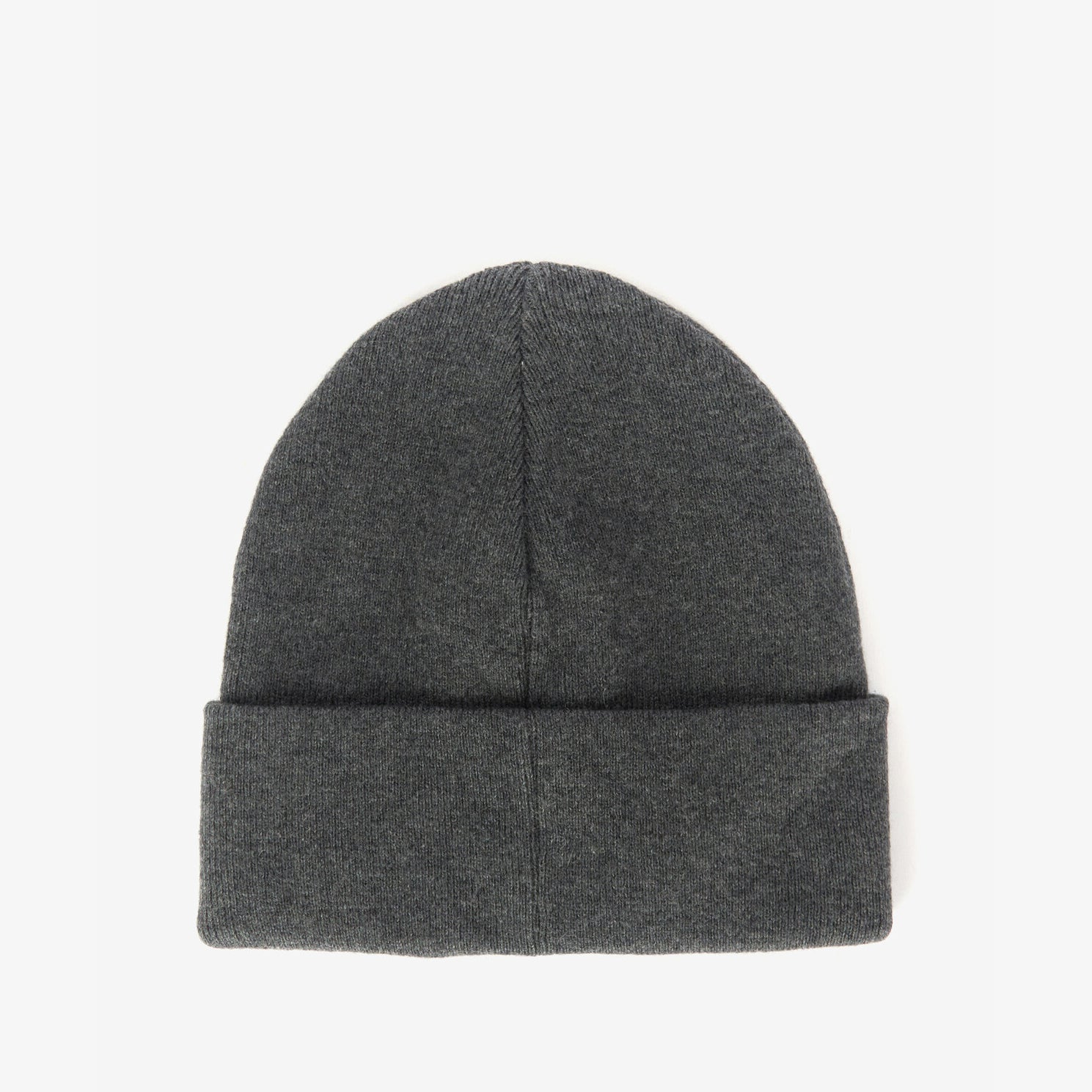 Barbour SENSOR LEGACY Mens Beanie Grey Marl top view showing soft fabric and turnup hem for comfort
