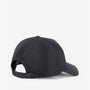 Barbour LEGACY WAXED COTTON Mens Sports Cap Black back view showing adjustable strap and six-panel design.