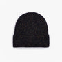 Barbour ESTON Mens Beanie Navy top view of the beanie showcasing the knit texture and color detail.
