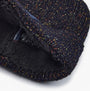 Barbour ESTON Mens Beanie Navy close-up detail view showing the inner lining and texture of the beanie.