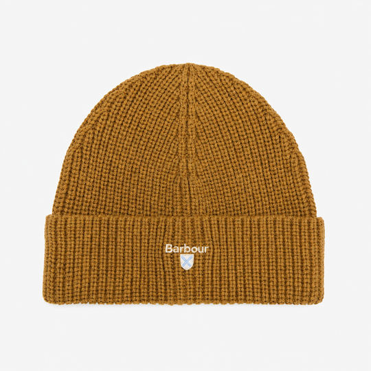 Barbour CASCADE KNITTED BEANIE Mens Beanie Cumin