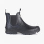 Barbour NIMBUS Mens Wellington Boots Black side view showcasing rubber upper and elasticated side panel.