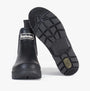 Barbour NIMBUS Mens Wellington Boots Black side view displaying the outsole and pull-on design features.