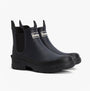 Barbour NIMBUS Mens Chelsea Wellies Navy side view showing elasticated panels and round toe design.