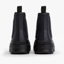 Barbour NIMBUS Mens Chelsea Wellies Navy rear view featuring elasticated side panel and rubber sole.
