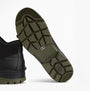Barbour RIDGE Mens Wellies Black sole view showing rubber traction and comfort design, features Barbour branding.