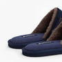 Barbour EVERITT Mens Mule Slippers Winterberry Tartan side view showing comfort and lightweight design