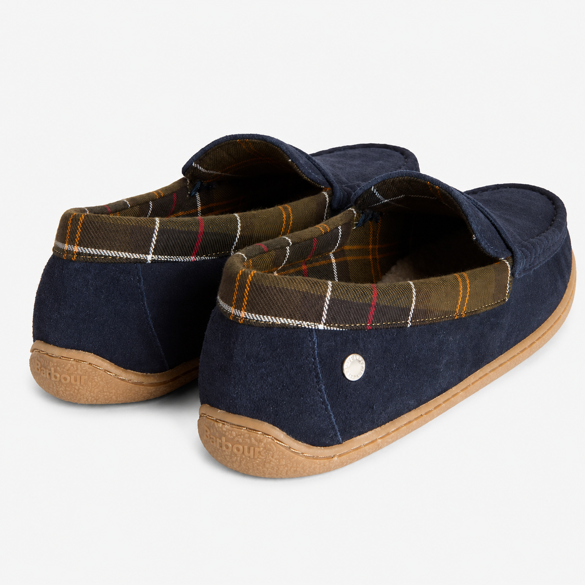 Barbour ALBERT Mens Moccasins Navy Suede