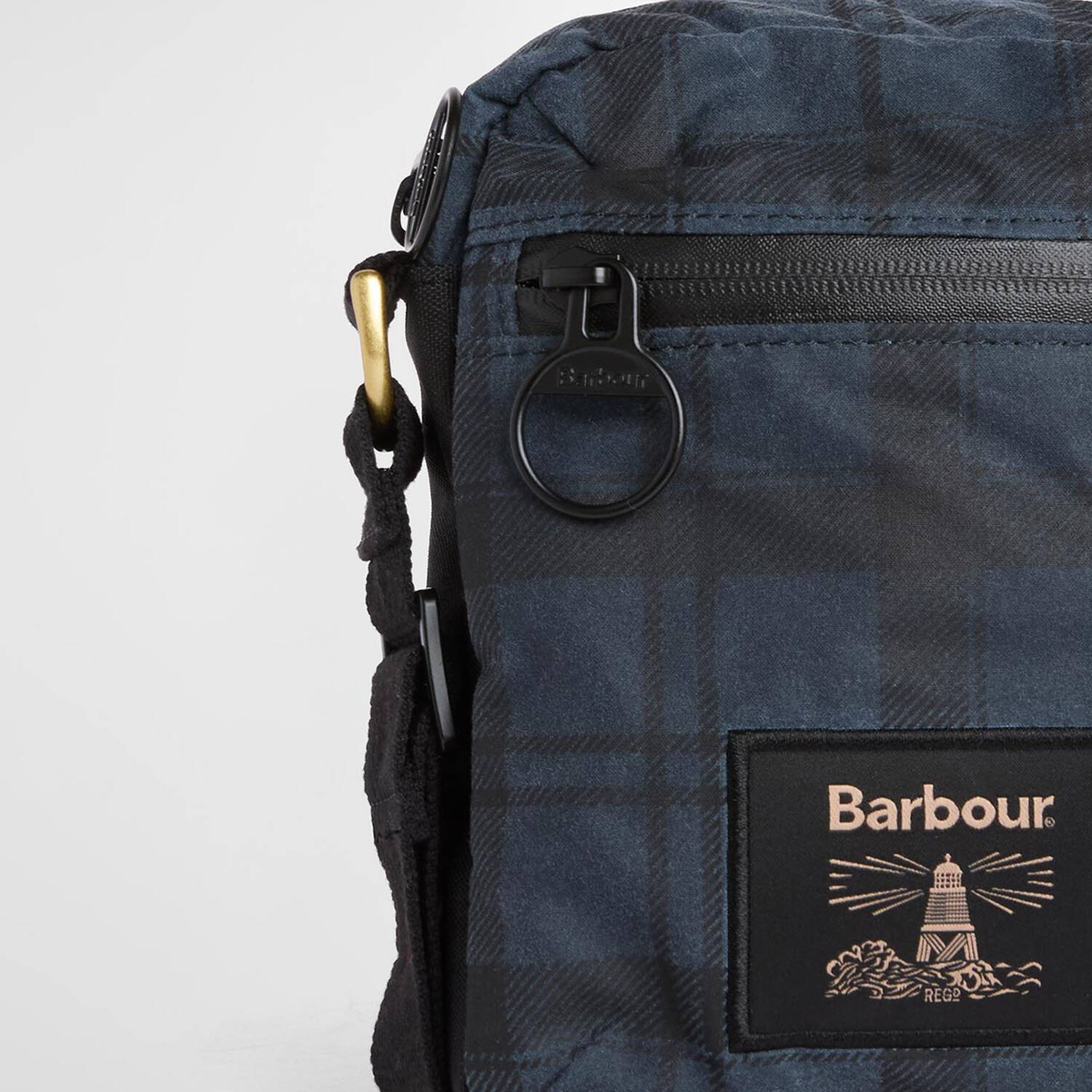 Barbour FIELD WAX CROSSBODY Unisex Adults Crossbody Bag Navy Tartan