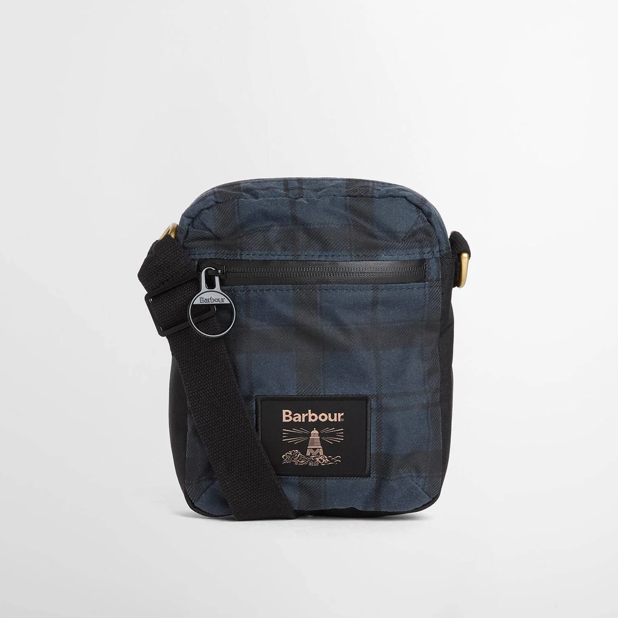 Barbour FIELD WAX CROSSBODY Unisex Adults Crossbody Bag Navy Tartan