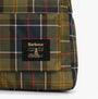 Barbour TORRIDON TARTAN Backpack Mens Backpack/Rucksack Classic Tartan detail view showcasing the plaid pattern and logo.