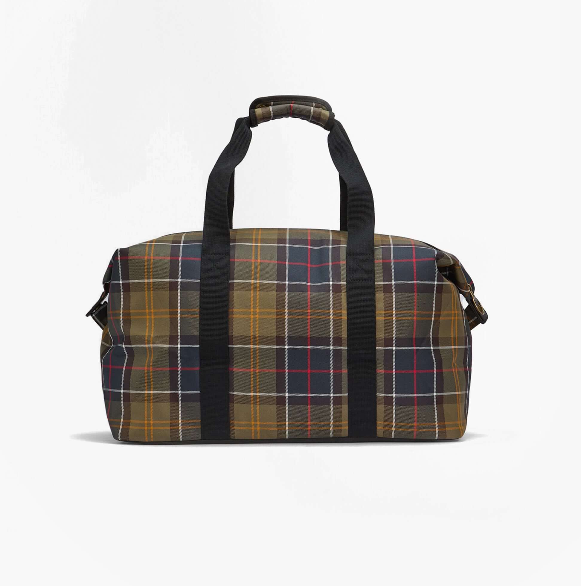 Barbour TORRIDON TARTAN Carry All Bag Classic Tartan front view with zip closure and sturdy handles