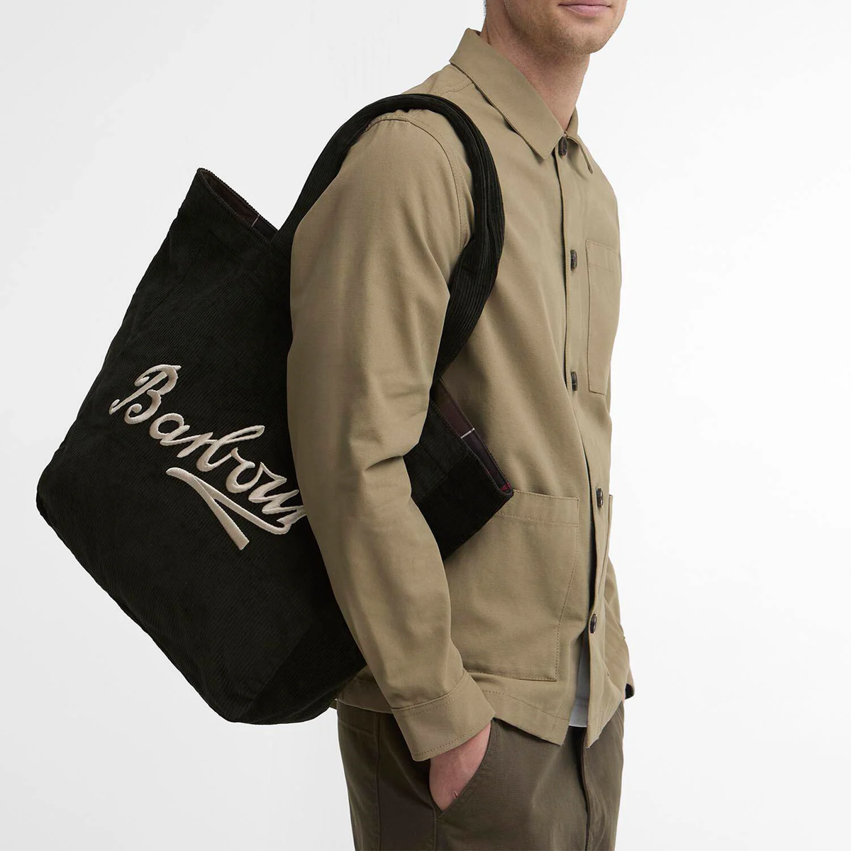 Barbour CARRICK CORD TOTE Womens Tote Bag Sage