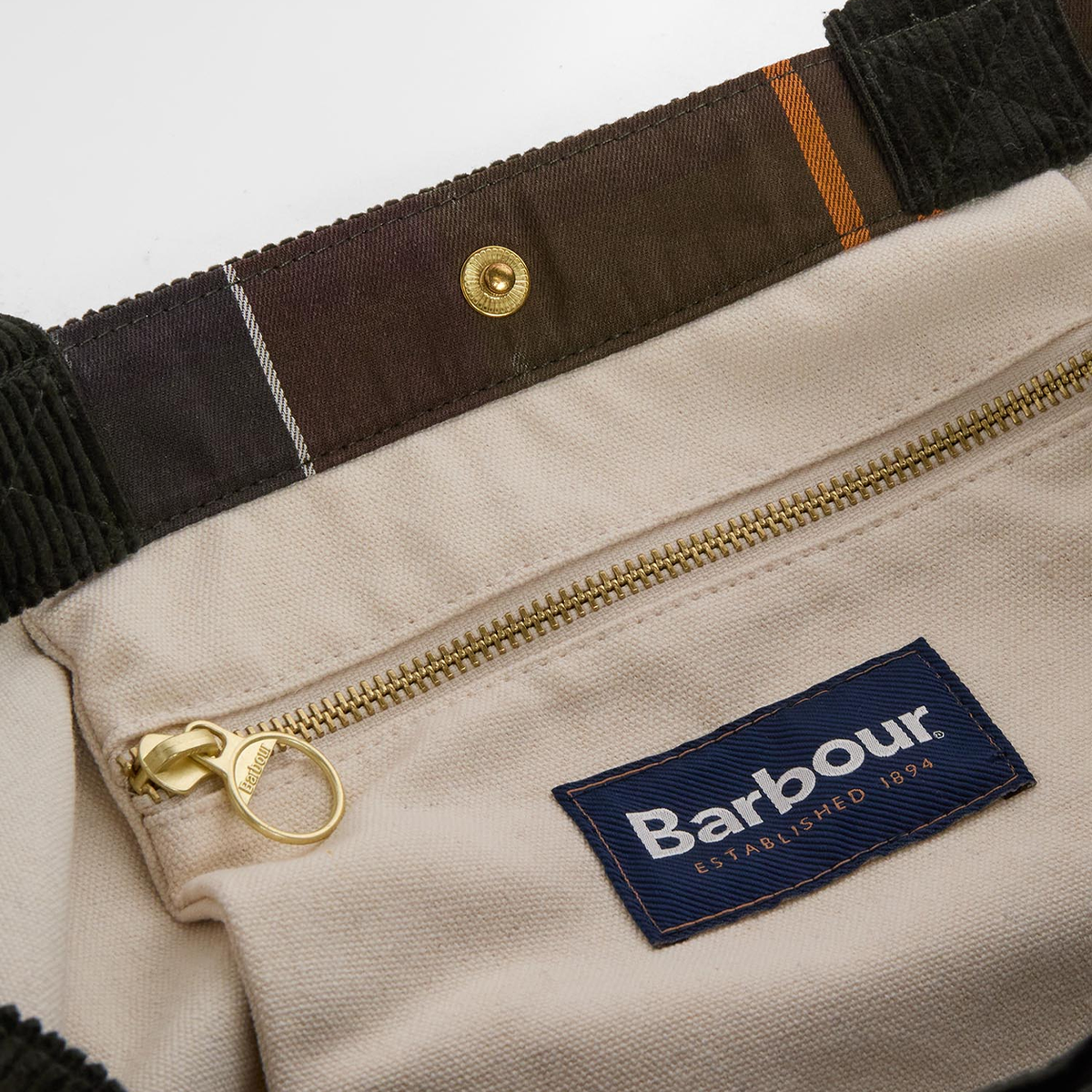 Barbour CARRICK CORD TOTE Womens Tote Bag Sage