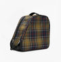 Barbour TARTAN Boot Bag Classic Tartan side view, featuring a zip closure and classic tartan design.