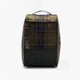 Barbour TARTAN Boot Bag Classic Tartan back view with zip closure and polyester material.