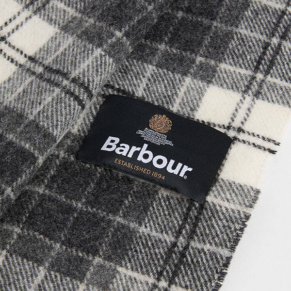 Barbour TARTAN LAMBSWOOL Unisex Adults Regular Monochrome Tartan